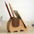 Screen Printed Multifunctional Wooden Phone Holder